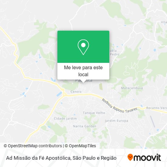 Ad Missão da Fé Apostólica mapa