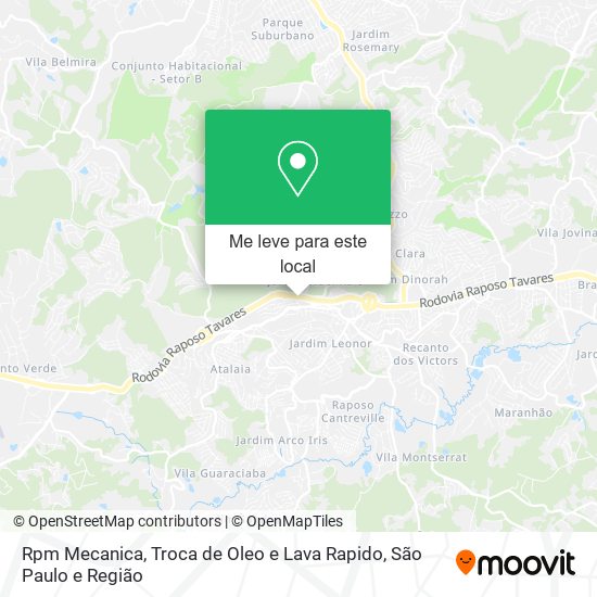 Rpm Mecanica, Troca de Oleo e Lava Rapido mapa