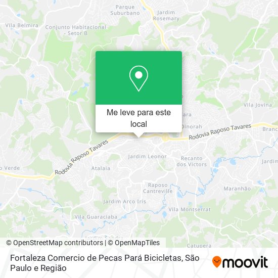 Fortaleza Comercio de Pecas Pará Bicicletas mapa