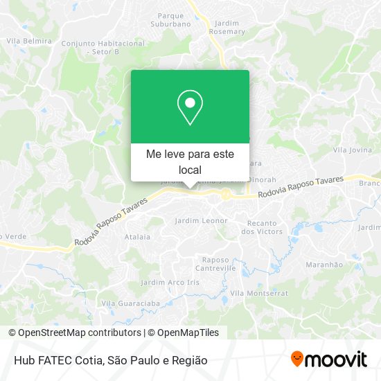 Hub FATEC Cotia mapa