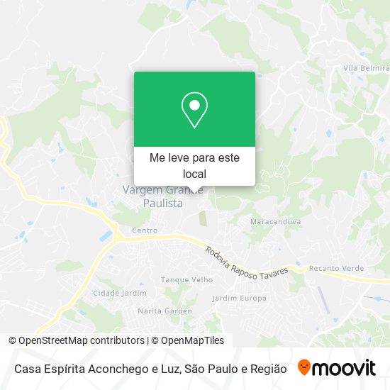 Casa Espírita Aconchego e Luz mapa