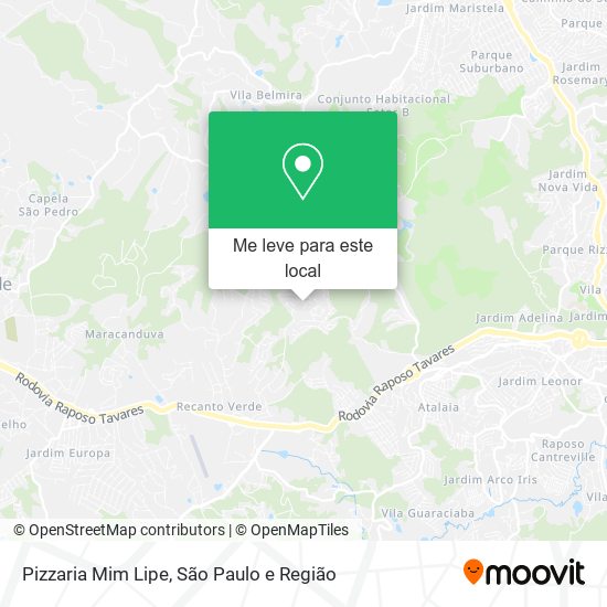 Pizzaria Mim Lipe mapa