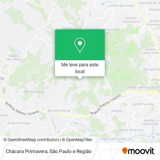 Chácara Primavera mapa