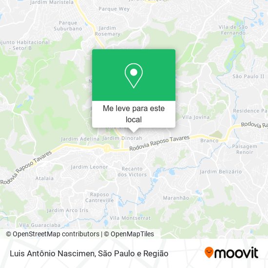 Luis Antônio Nascimen mapa