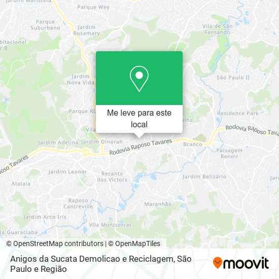 Anigos da Sucata Demolicao e Reciclagem mapa