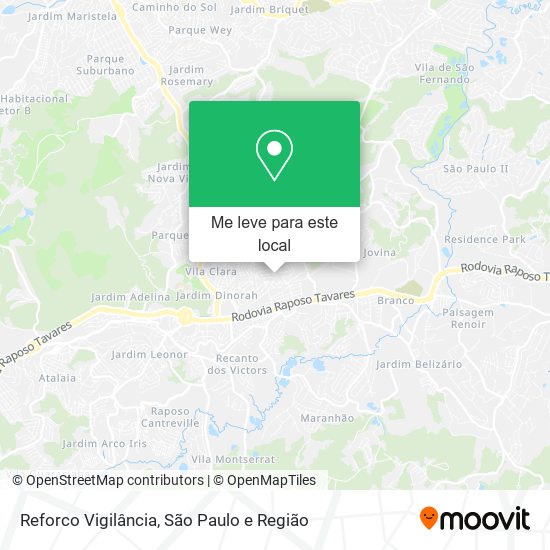 Reforco Vigilância mapa