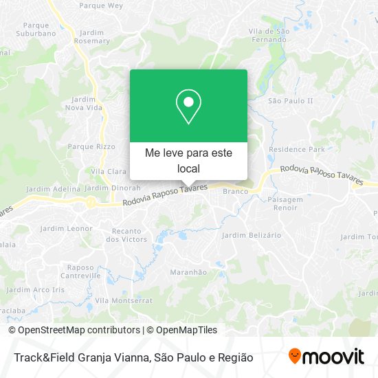 Track&Field Granja Vianna mapa