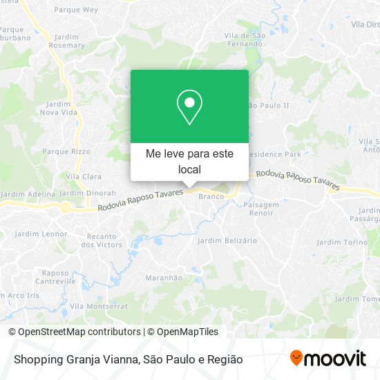 Shopping Granja Vianna mapa