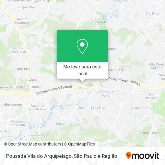 Pousada Vila do Arquipelago mapa