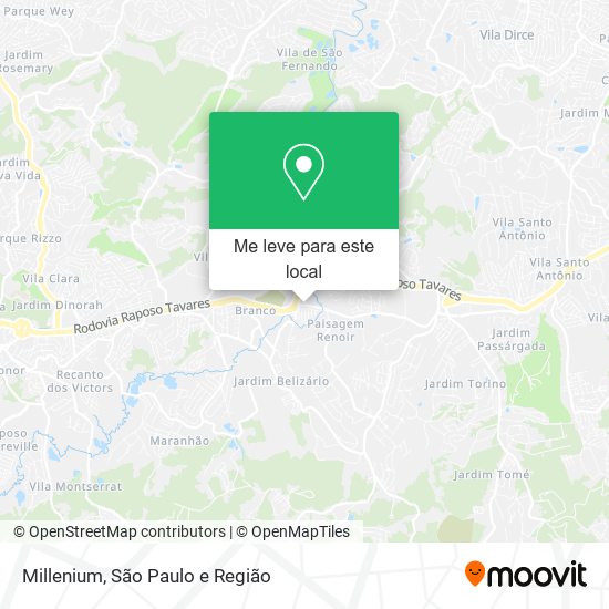 Millenium mapa