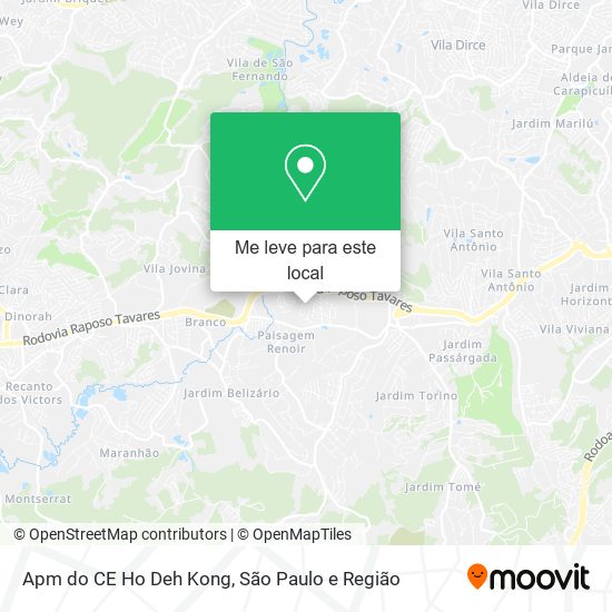 Apm do CE Ho Deh Kong mapa