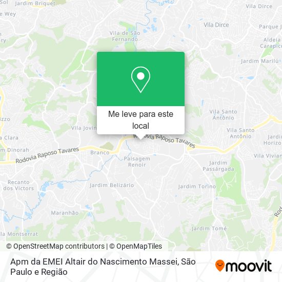 Apm da EMEI Altair do Nascimento Massei mapa