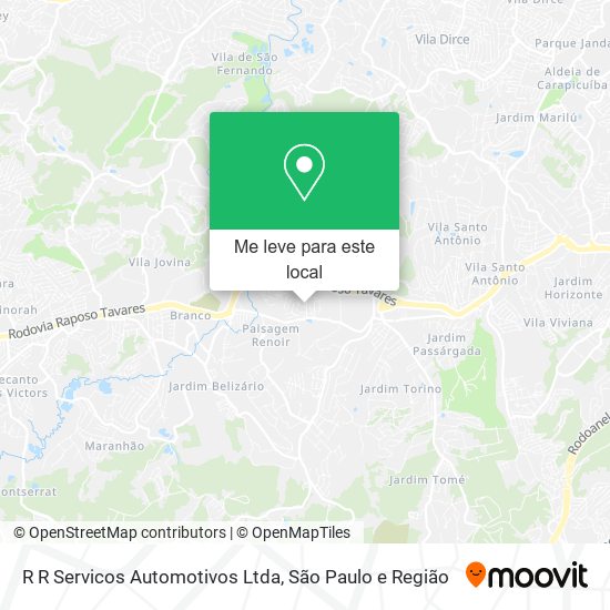 R R Servicos Automotivos Ltda mapa