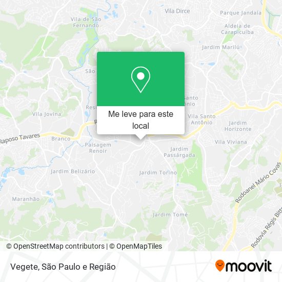 Vegete mapa