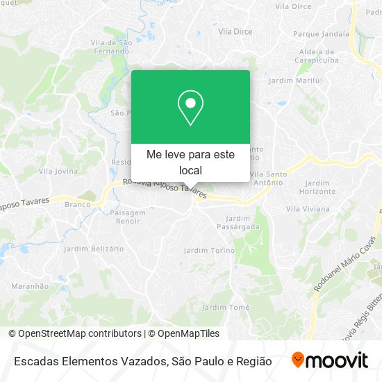 Escadas Elementos Vazados mapa