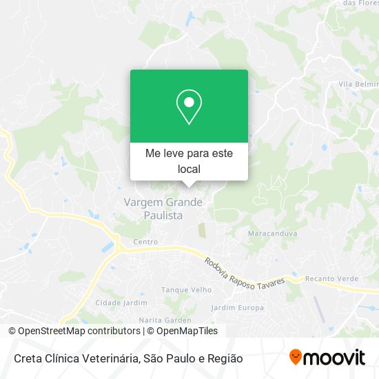 Creta Clínica Veterinária mapa