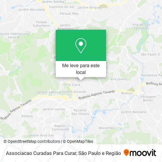 Associacao Curadas Para Curar mapa