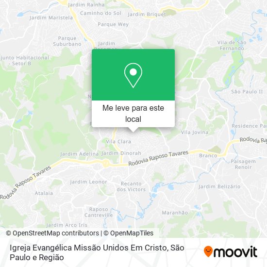 Igreja Evangélica Missão Unidos Em Cristo mapa
