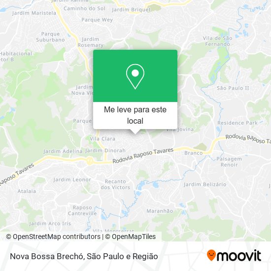 Nova Bossa Brechó mapa