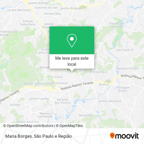 Maria Borges mapa