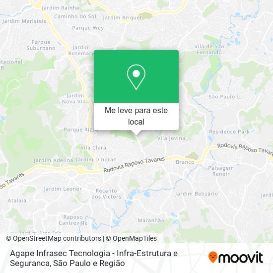 Agape Infrasec Tecnologia - Infra-Estrutura e Seguranca mapa