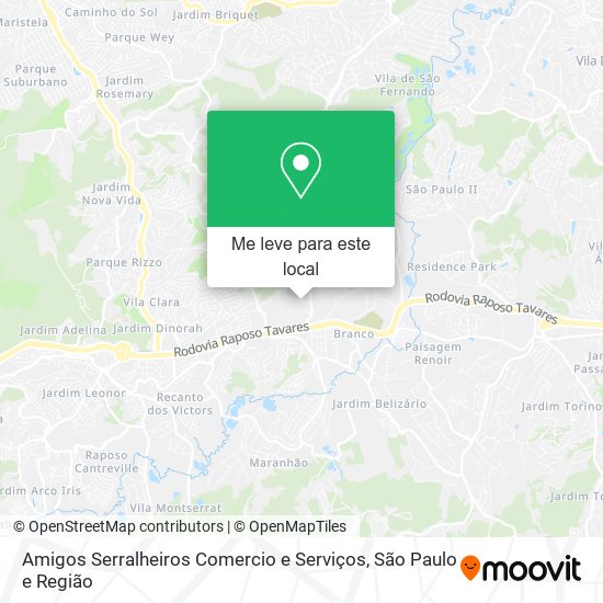 Amigos Serralheiros Comercio e Serviços mapa