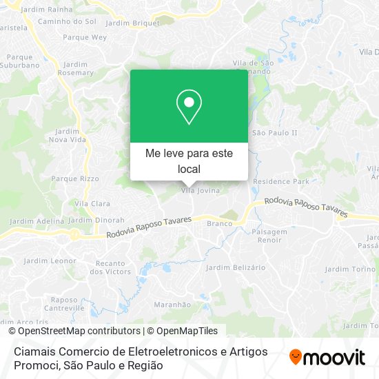 Ciamais Comercio de Eletroeletronicos e Artigos Promoci mapa