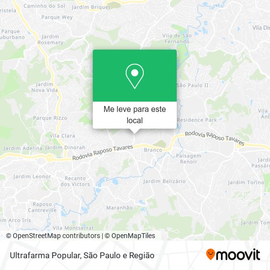 Ultrafarma Popular mapa