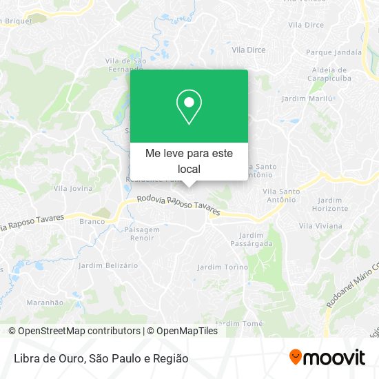 Libra de Ouro mapa