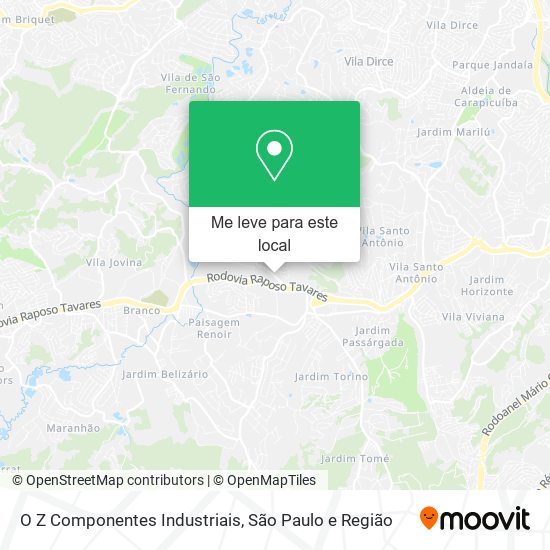 O Z Componentes Industriais mapa