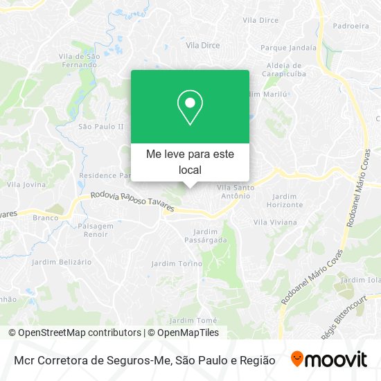 Mcr Corretora de Seguros-Me mapa