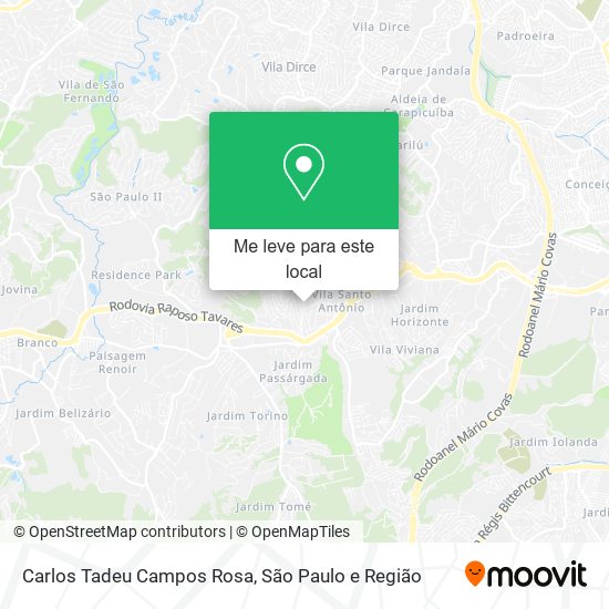 Carlos Tadeu Campos Rosa mapa