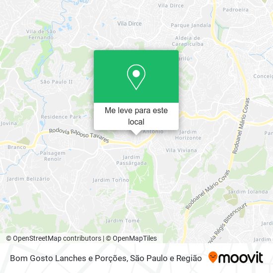 Bom Gosto Lanches e Porções mapa