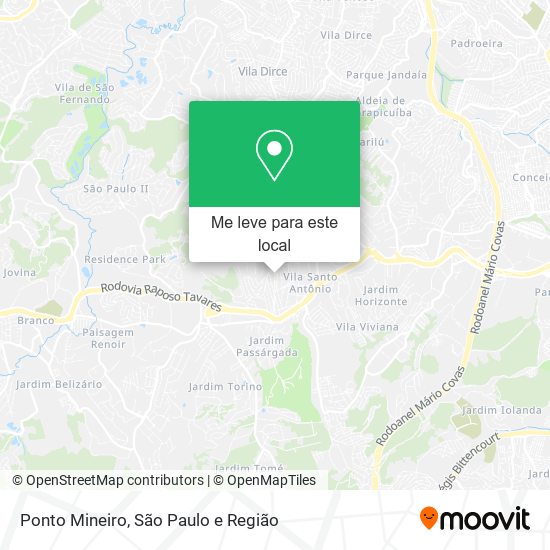 Ponto Mineiro mapa