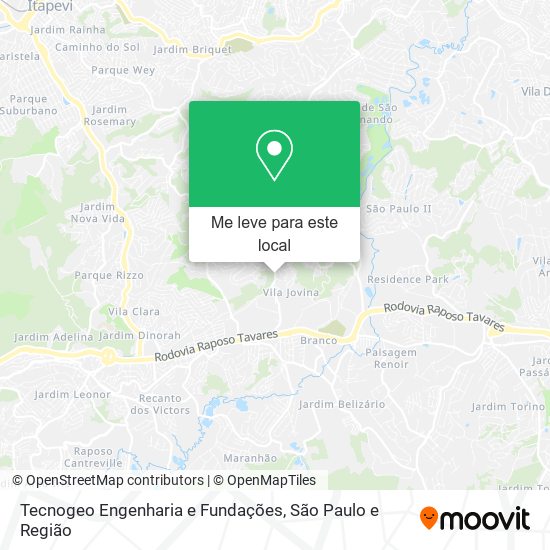 Tecnogeo Engenharia e Fundações mapa