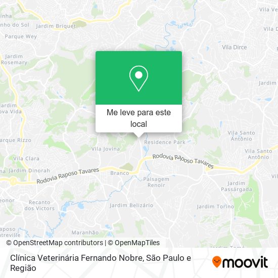 Clínica Veterinária Fernando Nobre mapa