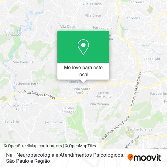 Na - Neuropsicologia e Atendimentos Psicologicos mapa