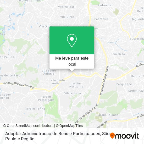 Adaptar Administracao de Bens e Participacoes mapa