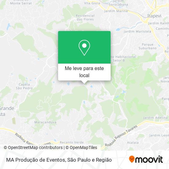 MA Produção de Eventos mapa