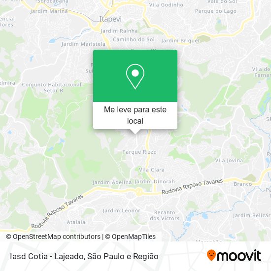 Iasd Cotia - Lajeado mapa