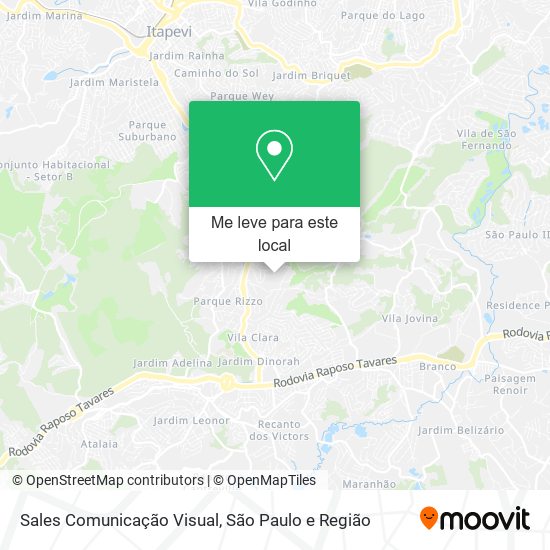 Sales Comunicação Visual mapa