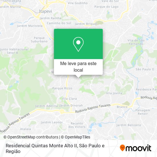 Residencial Quintas Monte Alto II mapa