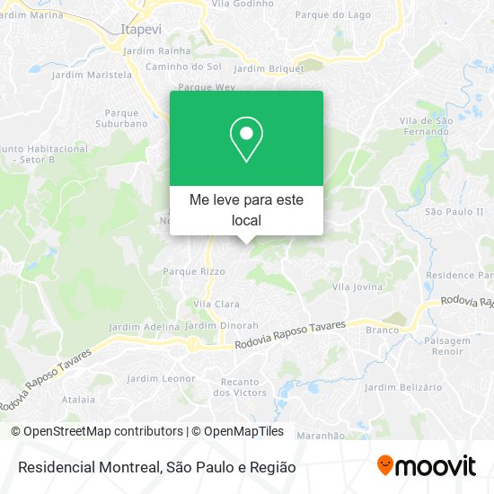 Residencial Montreal mapa