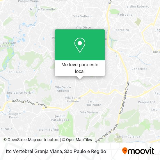 Itc Vertebral Granja Viana mapa