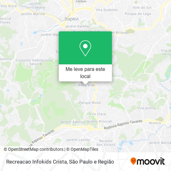 Recreacao Infokids Crista mapa