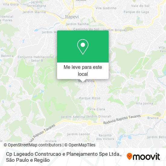 Cp Lageado Construcao e Planejamento Spe Ltda. mapa