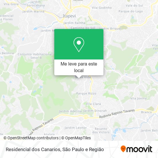 Residencial dos Canarios mapa