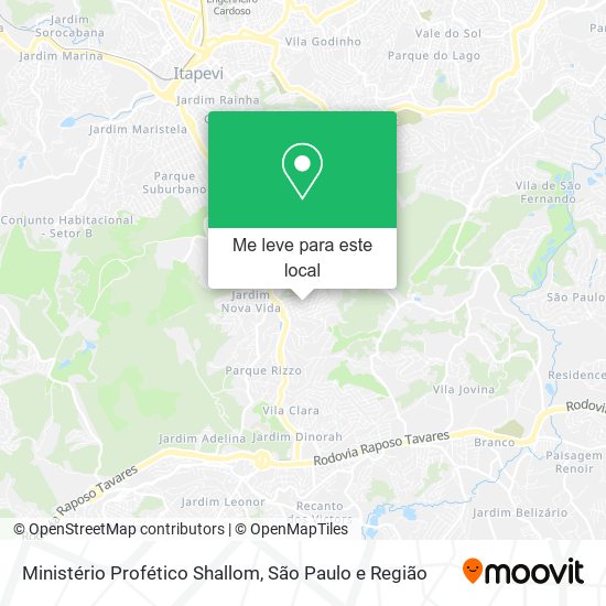 Ministério Profético Shallom mapa