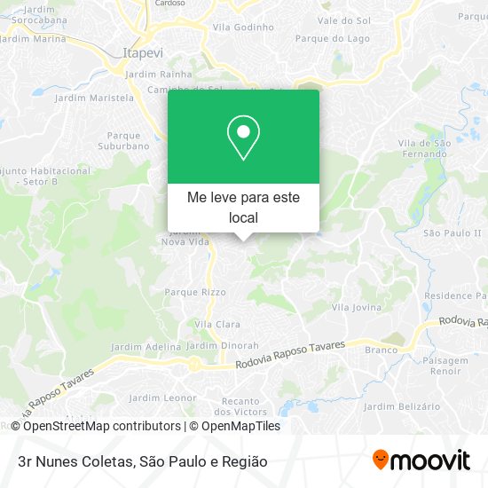 3r Nunes Coletas mapa