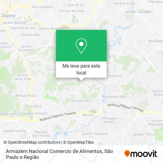Armazém Nacional Comercio de Alimentos mapa